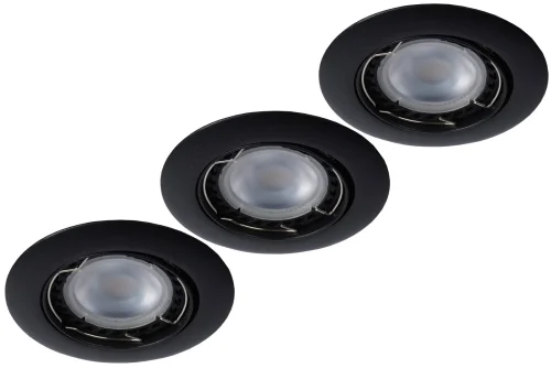 Светильник точечный Focus 11001/15/30 Lucide чёрный 3 лампы, основание чёрное в стиле современный  фото 3